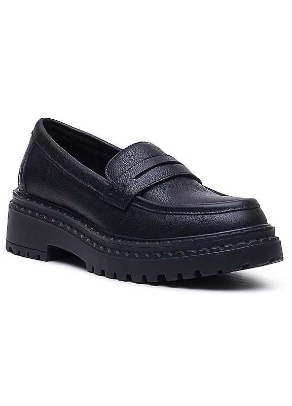Hush Puppies Women's Black Odessa Loafer In Size 6 - Image 3