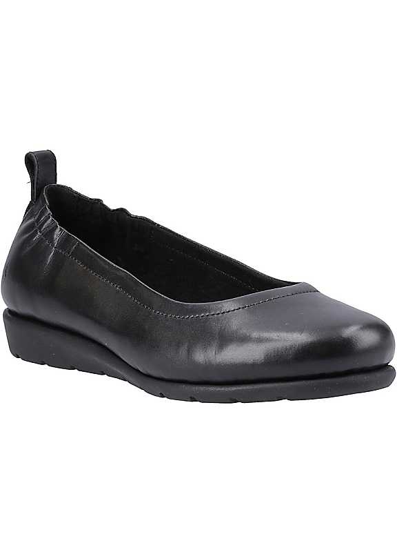 Hush Puppies Black Skylar Ballerinas Size 6