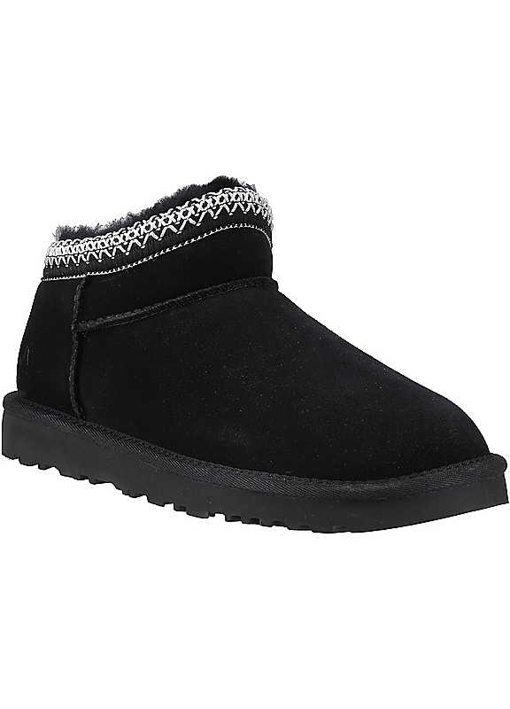 Hush Puppies Women's Black Sloane Suede Slippers - Size 5 - Image 4