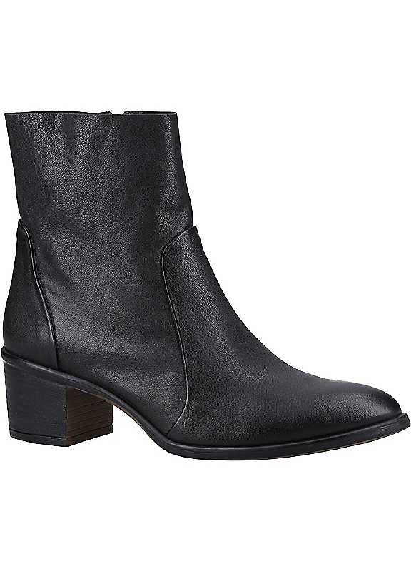 Hush Puppies Women's Black Winona Leather Boots - Size 7 - Image 5
