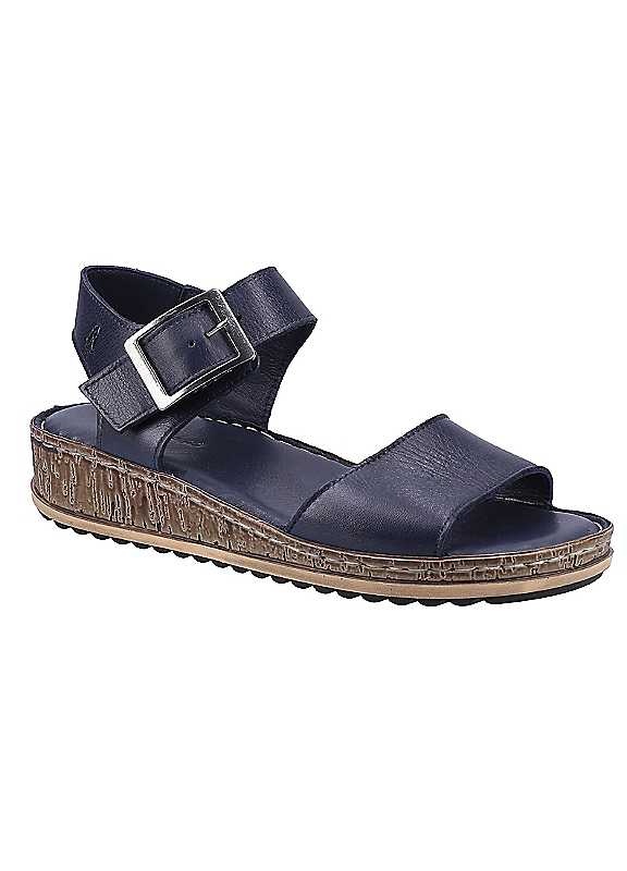 Hush Puppies Women's Navy Ellie Leather Sandals Uk Size 5 - Image 8