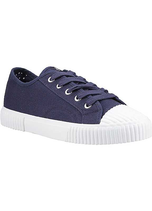 Hush Puppies Blue Freya Canvas Trainers Size 7