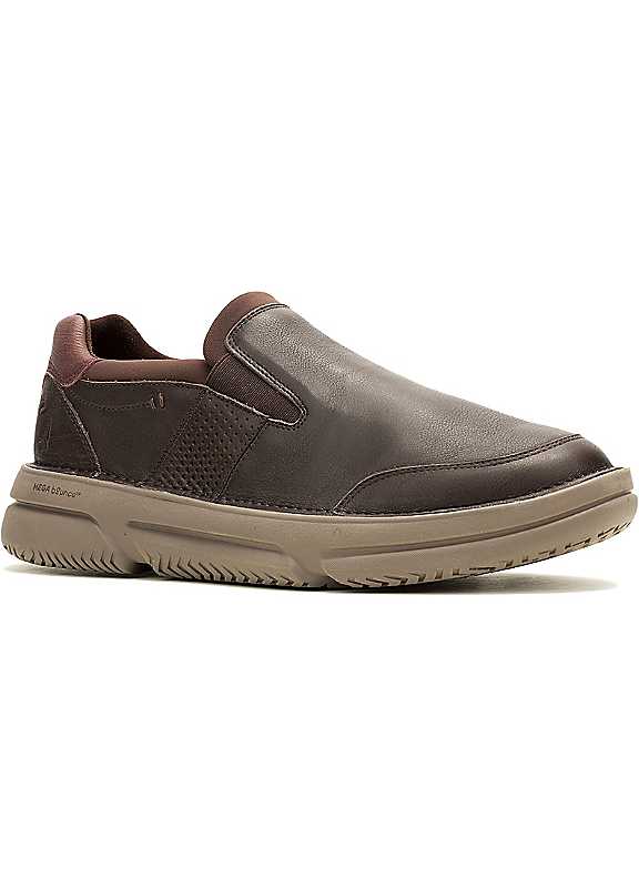 Hush Puppies Men's Brown Baylor Slip-On Leather Shoes:brown/ Uk 11 - Image 2