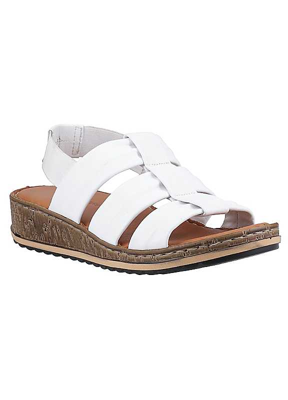 Hush Puppies Eden Women's Gladiator Sandals, White Leather, UK 5 - Image 4