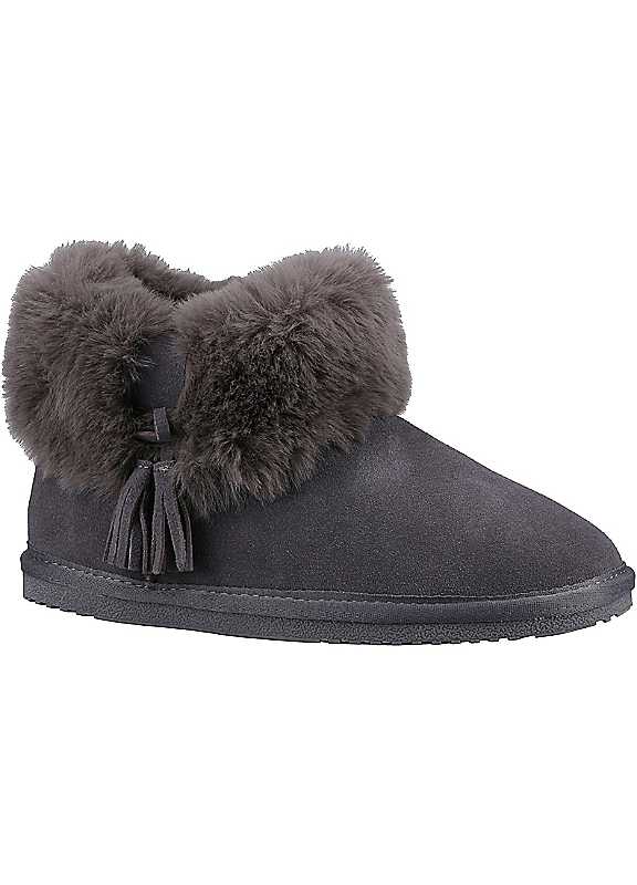 Hush Puppies Women's Grey 'Ayana' Classic Slippers In Size 7 - Image 5