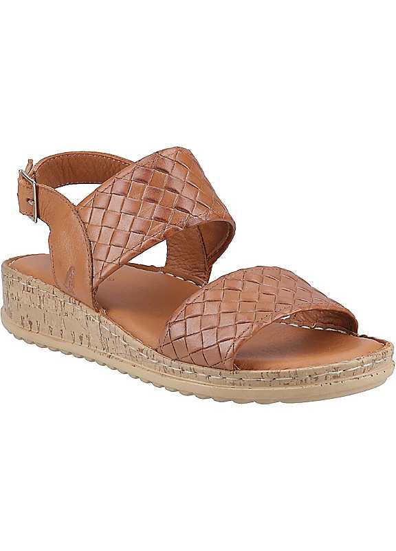 Hush Puppies Tan Ebony Woven Sandals - Image 5