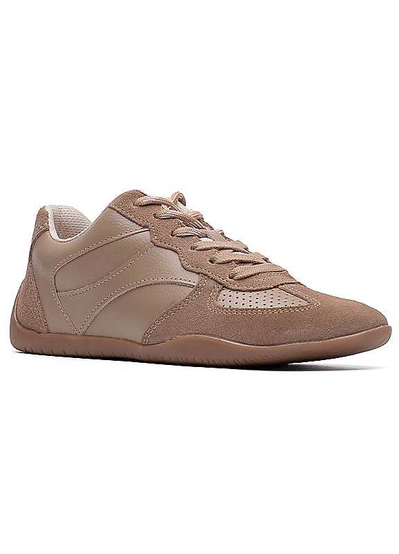 Hush Puppies Tan Jovie Trainers