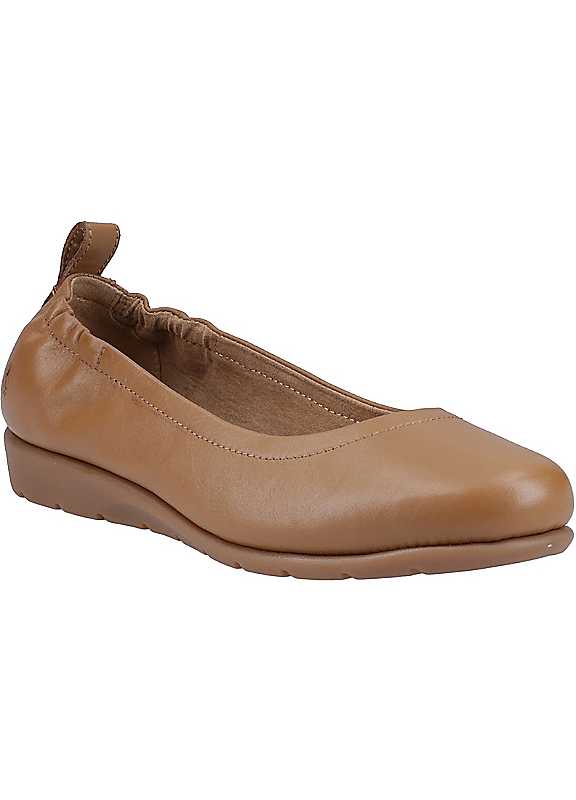 Hush Puppies Tan Skylar Ballerinas