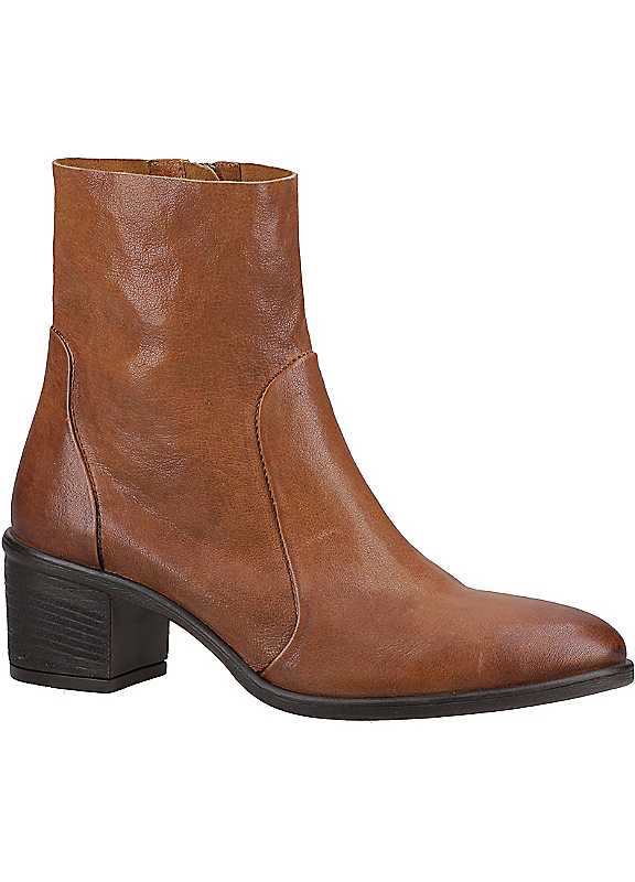 Hush Puppies Tan Winona Ankle Boots