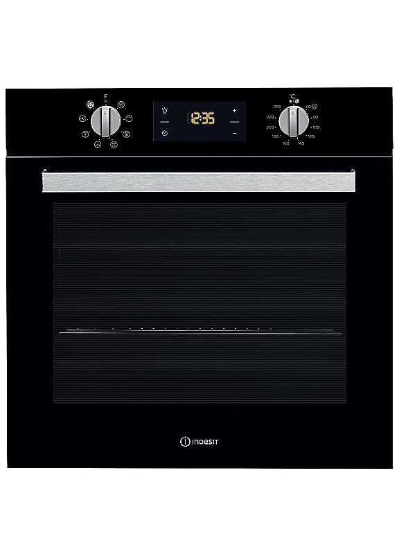 Indesit Black Builtin Oven Ifw6340bluk Size 6