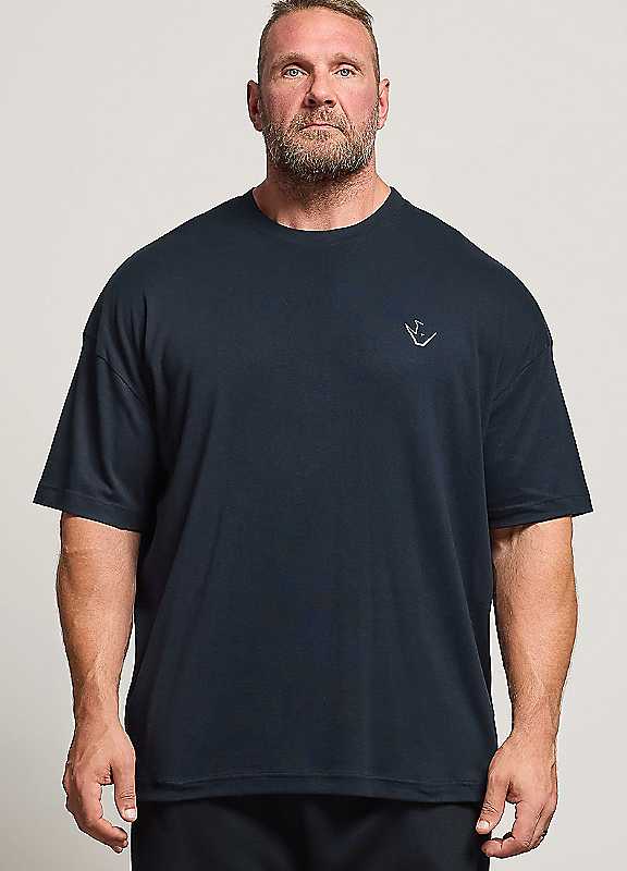 Badrhino Men's Dark Navy 'Rest Day' T-Shirt In | Size: 2XL - Image 2