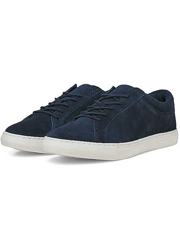 Jack & Jones Blue Jack Jones Galaxy Suede Trainers Size 7
