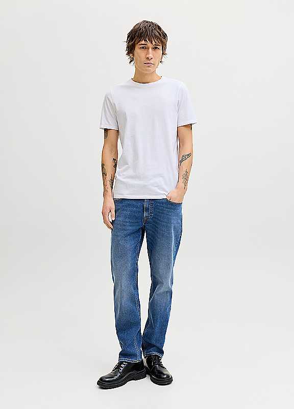 Jack & Jones Blue Denim Jack Jones Clark Regular Fit Jeans