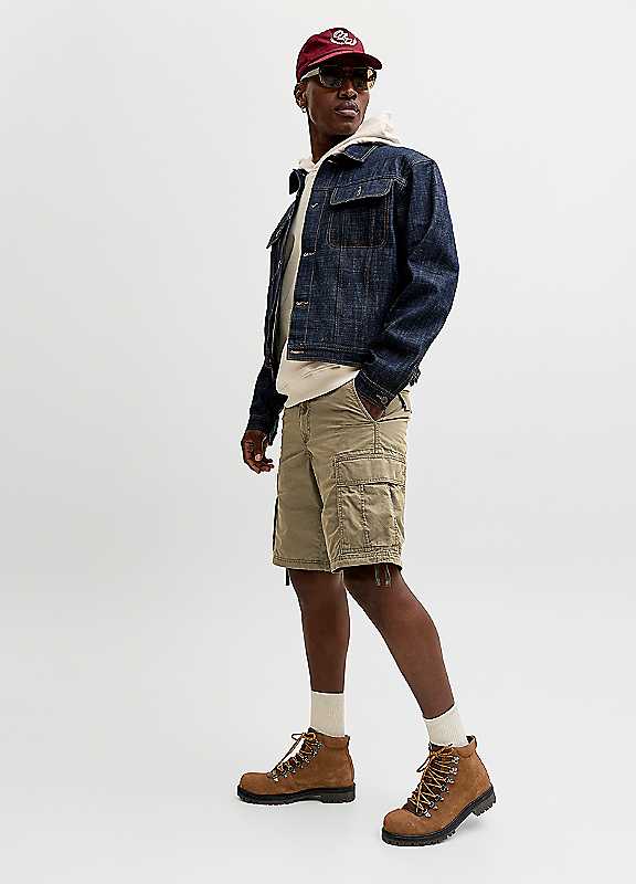 Jack & Jones Cole Frank Cargo Shorts, Olive Night - M - Image 5