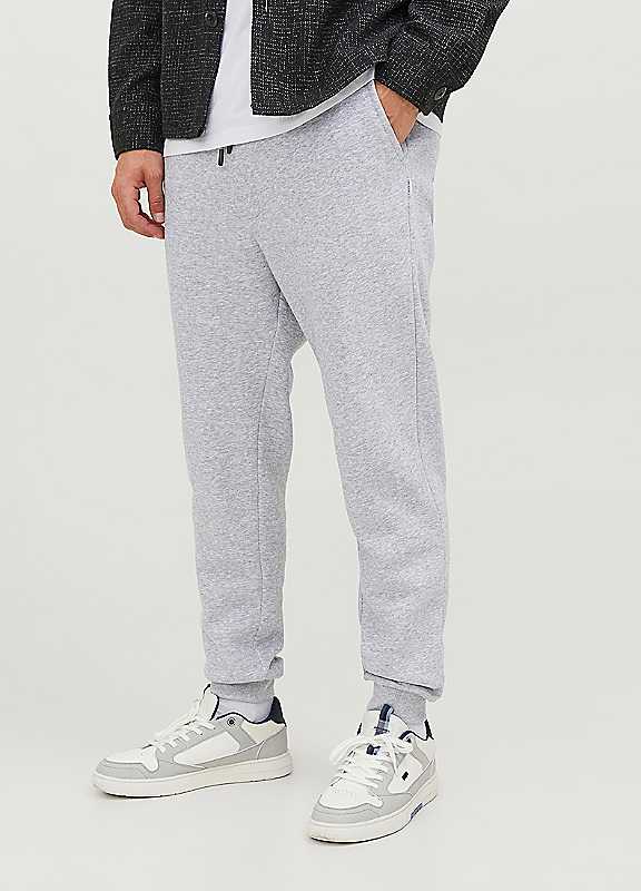 Jack & Jones Light Grey Jack Jones Elasticated Waist Cuffed Joggers Medium