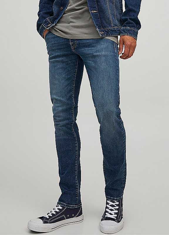 Jack & Jones Blue Denim Jack Jones Glenn 5Pocket Slim Fit Jeans 31R