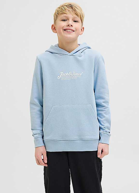 Jack & Jones Boys Blue Jack Jones Junior Beau Hoodie 16Y Kids