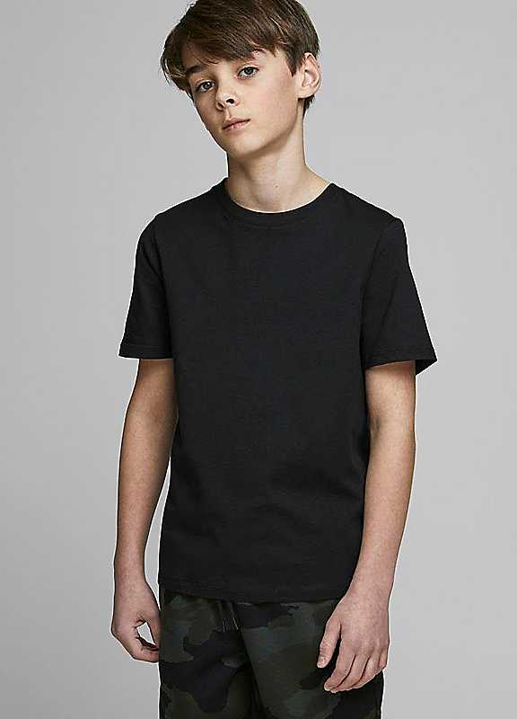 Jack & Jones Boys Black Jack Jones Junior Short Sleeve Tshirt 16Y Kids