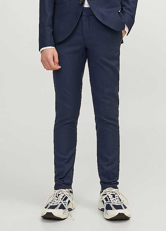 Jack & Jones Boys Kids Navy Jack Jones Junior Slim Fit Formal Trousers