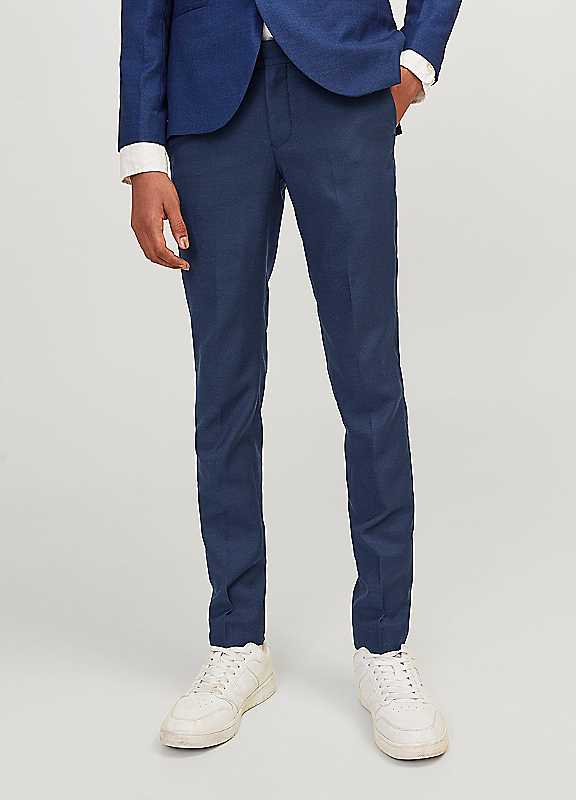 Jack & Jones Boys Kids Blue Jack Jones Junior Slim Fit Formal Trousers