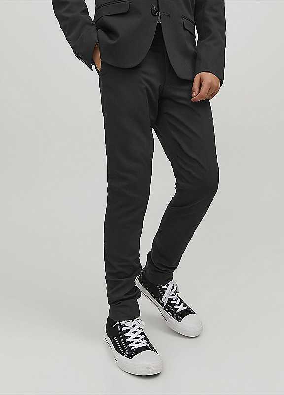 Jack & Jones Boys Black Jack Jones Junior Suit Trousers 13Y Kids