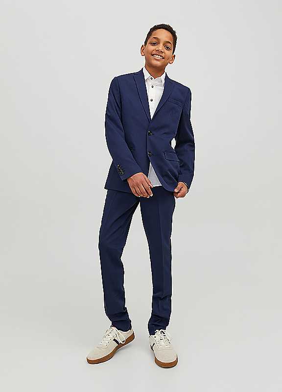 Jack & Jones Boys Blue Jack Jones Junior Two Button Solar Suit - Image 4