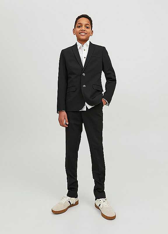Jack & Jones Boys Black Jack Jones Junior Two Button Solar Suit 13Y Kids