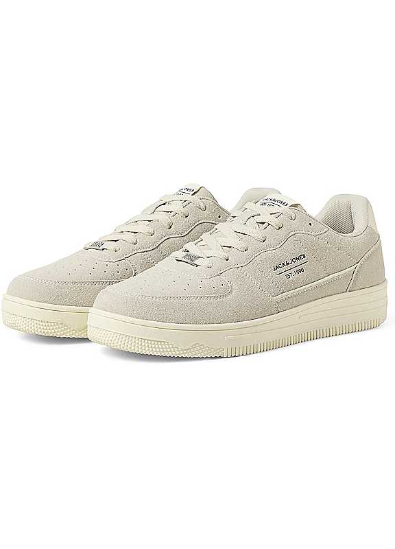 Jack & Jones Light Grey Jack Jones Bump Trainers
