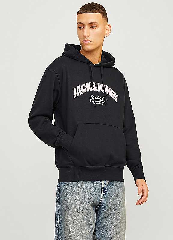 Jack & Jones Black Jack Jones Logo Hoodie Xxl