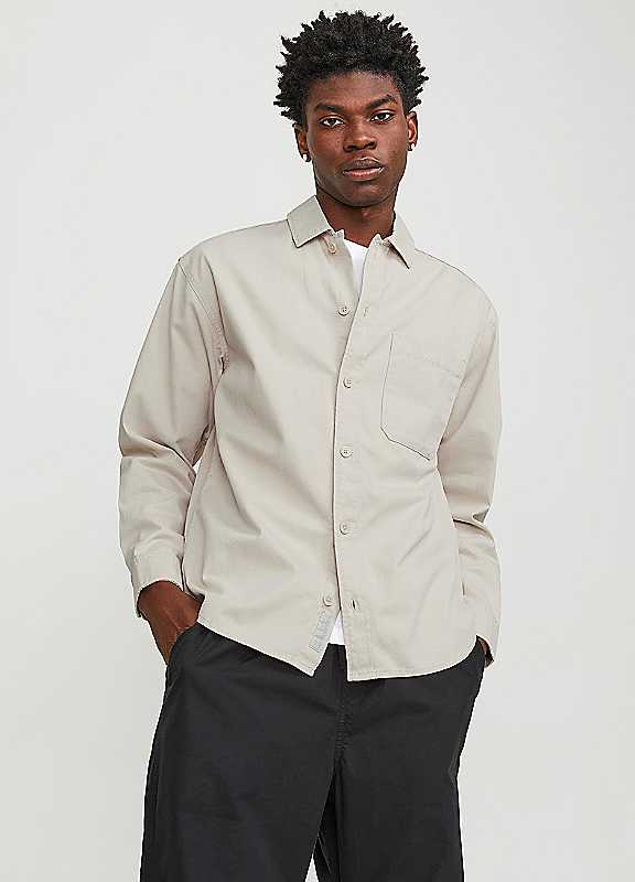 Jack & Jones Long Sleeve Shirt Moonbeam Zombie Products