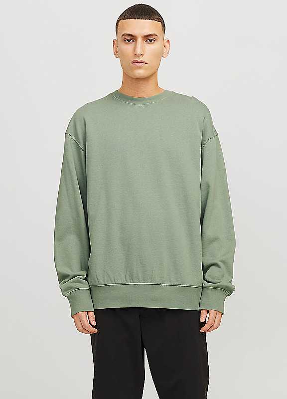 Jack & Jones Green Jack Jones Long Sleeved Crew Neck Sweatshirt Medium