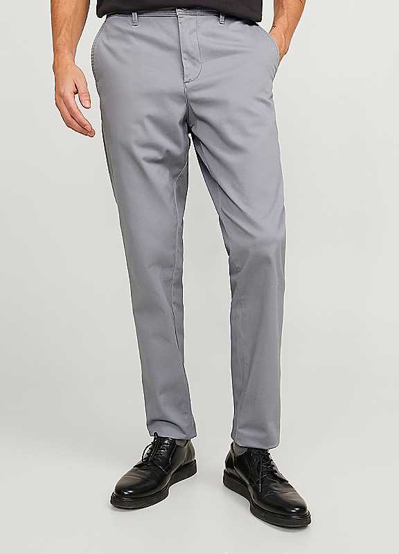 Jack & Jones Ultimate Grey Jack Jones Marco Bowie Chino Trousers
