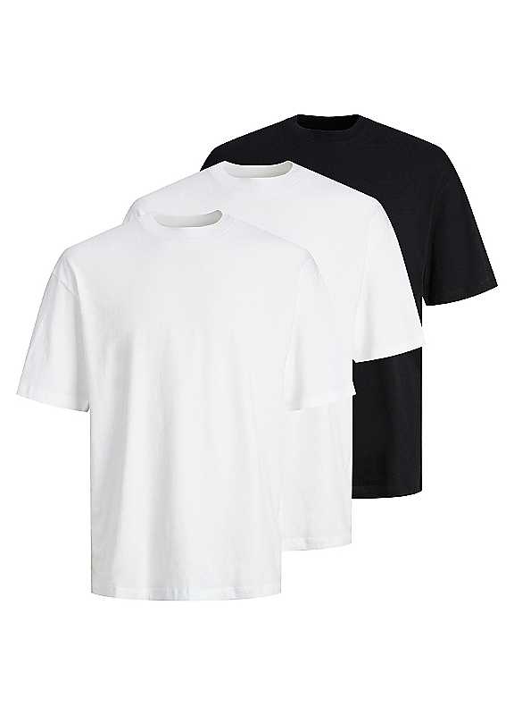 Jack & Jones Multicolore T-Shirt Hugo Loose (X3) - Image 2