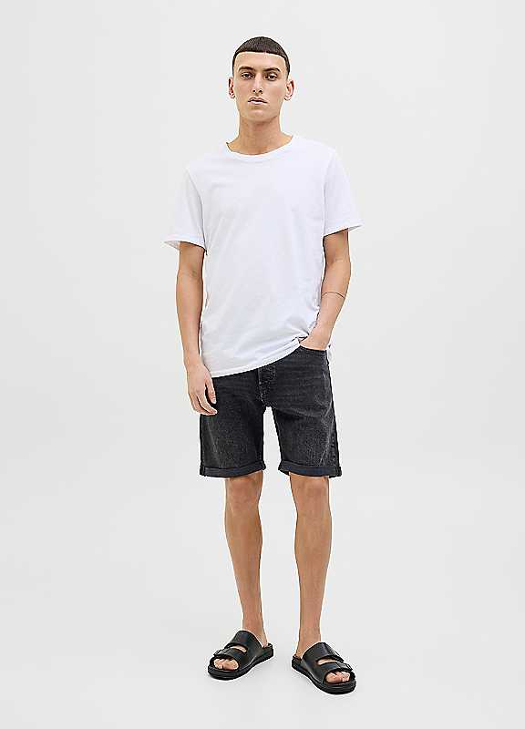 Jack & Jones Black Denim Jack Jones Rick Original Shorts - Image 5
