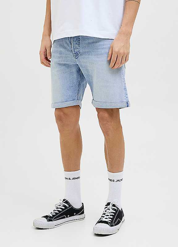 Jack & Jones Blue Denim Jack Jones Rick Original Shorts Medium
