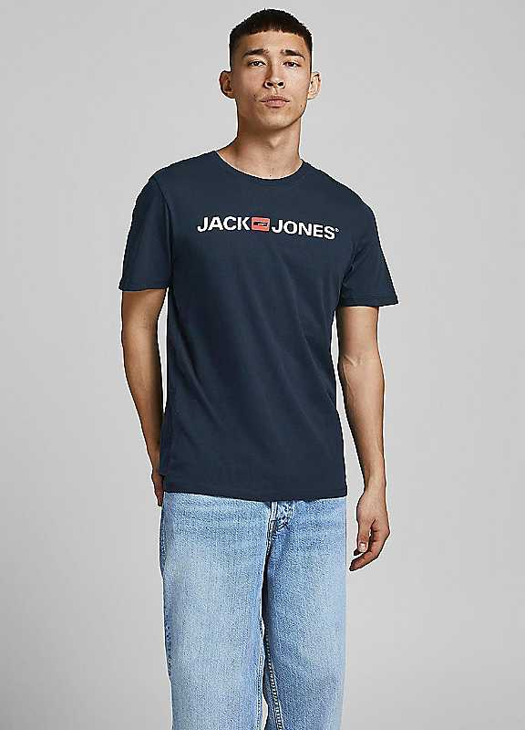 Jack & Jones Navy Jack Jones Round Neck Tshirt Medium