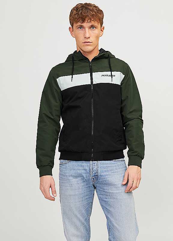 Jack & Jones Forest Jack Jones Rush Hooded Bomber Jacket Xxl
