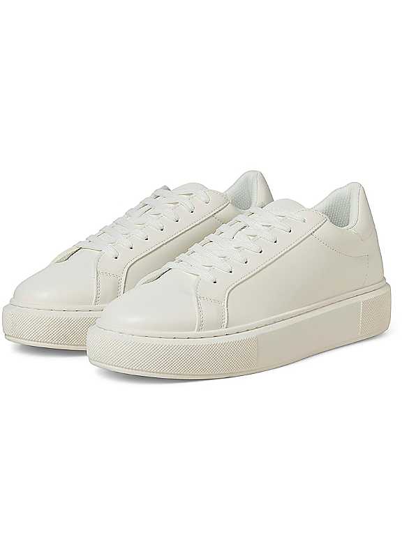 Jack & Jones White Jack Jones Aspire Cupsole Trainers Size 11