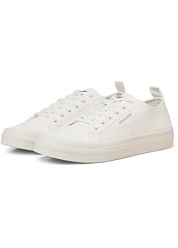 Jack & Jones White Jack Jones Bayswater Trainers Size 10