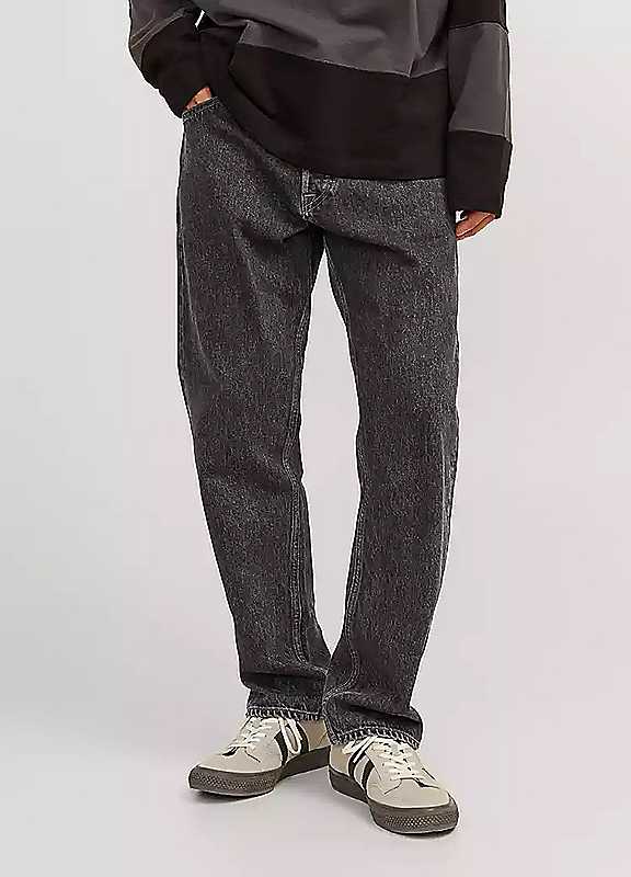 Jack & Jones Black Denim Jack Jones Wide Leg Jeans 30R
