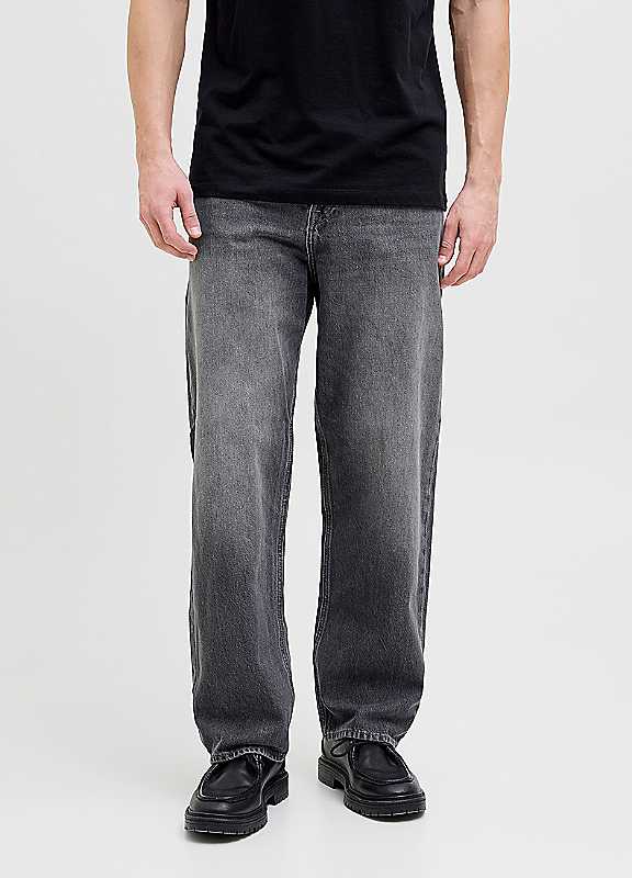 Jack & Jones Black Worn Jack Jones Wide Leg Jeans 31R