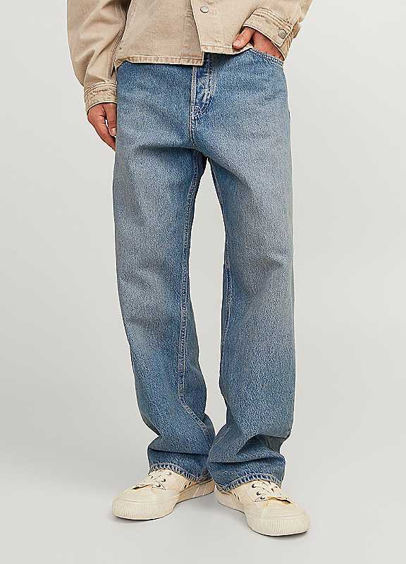 Jack & Jones Mid Blue Jack Jones Wide Leg Jeans 33R