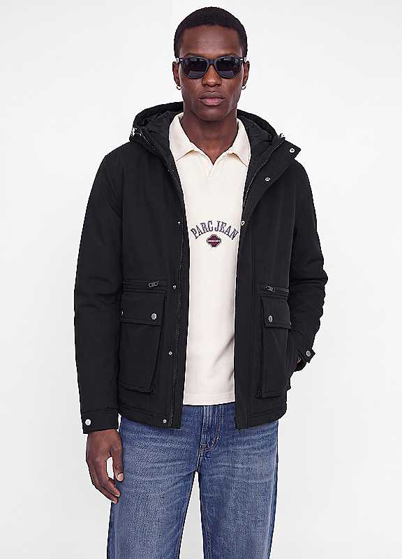 Jack & Jones Men's Black Wolf Parka Jacket - Image 5