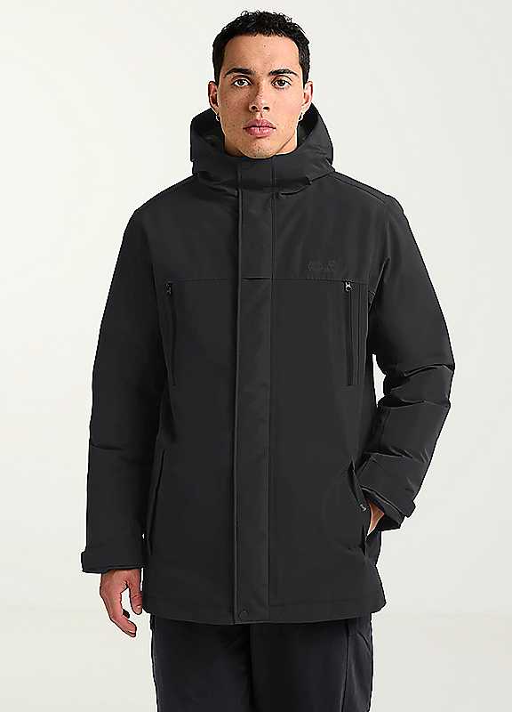 Jack Wolfskin Black Glacier Shield Waterproof Jacket