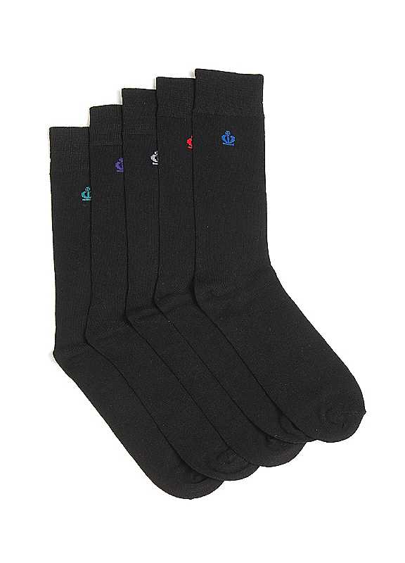 Jeff Banks Pack of 5 Chelmsford Plain Bamboo Socks Jeff Banks Pack of 5 Chelmsford Plain Bamboo Socks