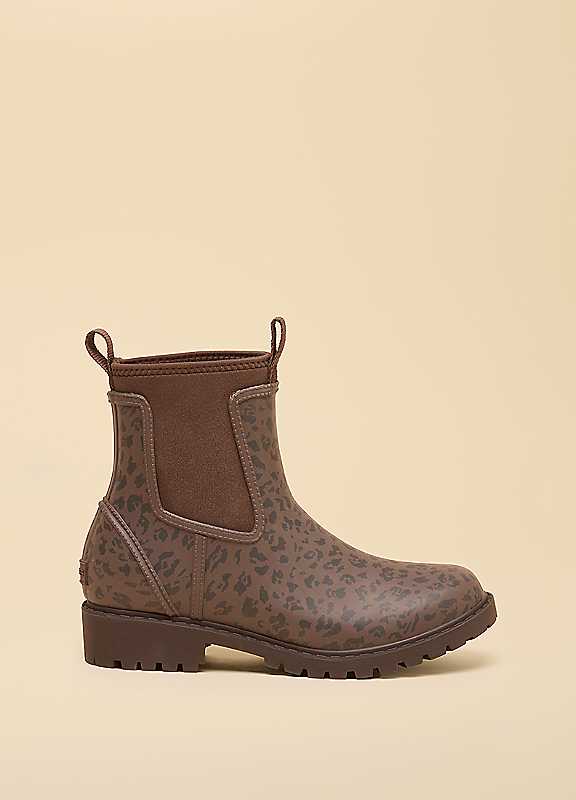 Joules Women's Multi Oakfield Chelsea Boots Leopard - Size 8 - Image 3
