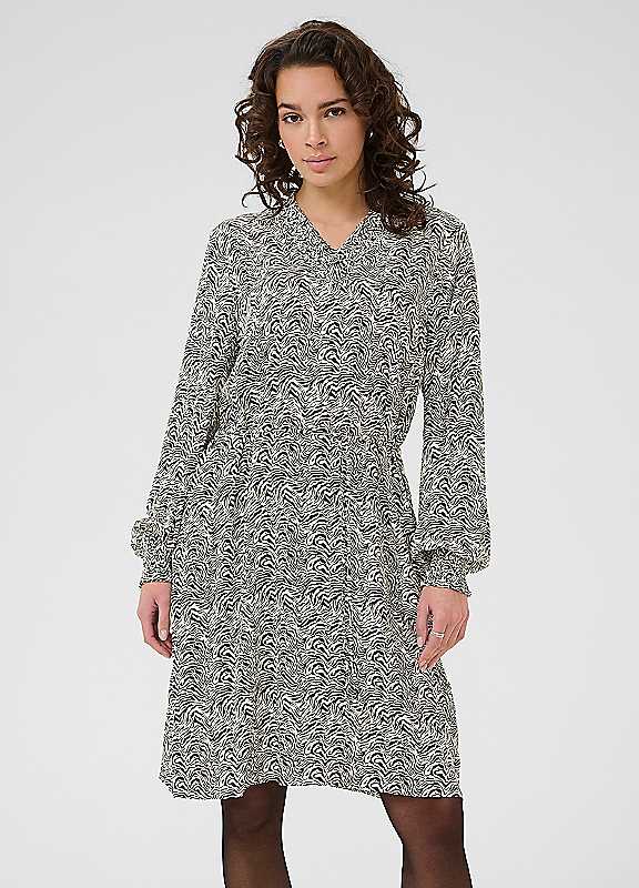 Kaffe Women's Multicolor Kamiriam Long Sleeve Printed Dress | : Size 12 - Image 6