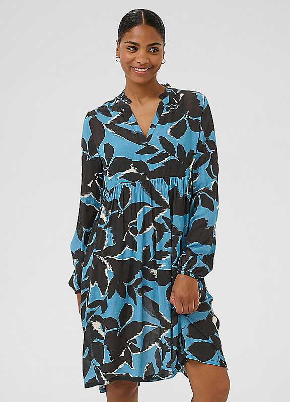 Kaffe Women's Light Blue Kalisette Amber Dress In Size 18 - Image 3