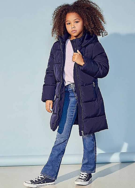 Only Kids Girls Royal Life Flared 504 Jeans, Medium Blue Denim, Size Age: 9 Years - Image 3