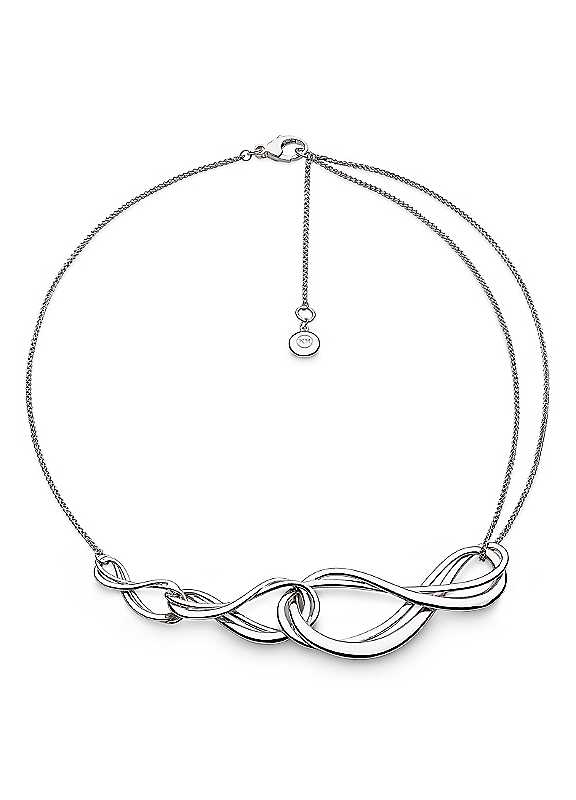 Kit Heath Silver Sterling Infinity Grande Triple 18 Inch Necklet